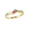 Personalized Family Jewelry Blessings Stackable Promise Ring with Birthstones available in 10 kt and 14kt Yellow and White Gold