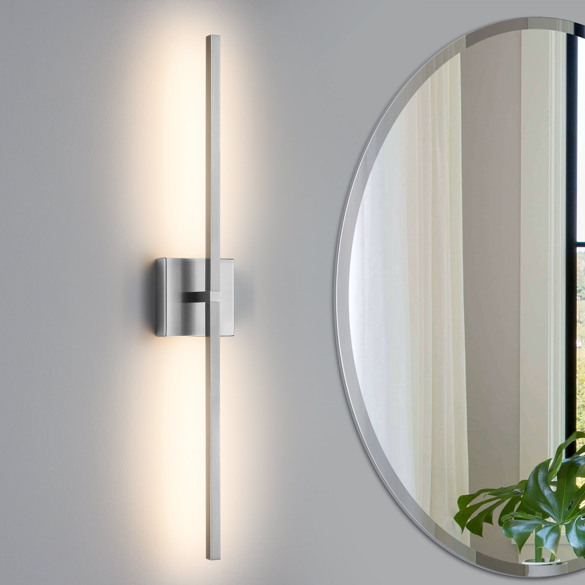 KAISITE Modern Bathroom Vanity Light 30 inch Dimmable Bathroom Light Fixtures for Bathroom Wall Sconce with 3500K Warm Light Bedroom