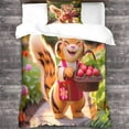 thumbnail image 3 of Ensemble de Literie Animal Mignon Chat Housse de Couette Imprimée 3d 2 Pcs, Housse de Couette en Microfibre avec Fermeture Éclair Taies d'Oreiller Simple, 3 of 5