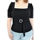 thumbnail image 4 of Blusa escote cuadrado Roman Fashion /Tallas Extras 1823 (Negro) negro 42 Roman Fashion BL-GR-1823-NEGRO, 4 of 6