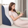 thumbnail image 3 of Orthopedic Bed Wedge Pillows, Soft Foam Triangle Pillow 12&24 Inches Height for Acid Reflux Relief, After Surgery, Ergonomic Incline Reading Pillow for Sleeping, Back Leg Pain Relief, 3 of 9