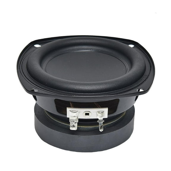 Necvior Lightweight 4inch Bass Speaker Curved Rubber Edged for Portable Sound Devices