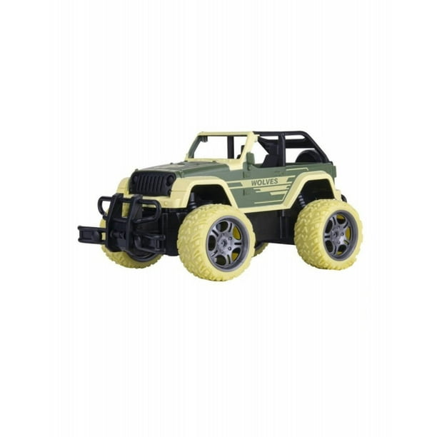 Carro a Control Remoto The Baby Shop UJ99Y186B R/C 27MHz 1:18 con Luz 10 Km/h Verde -