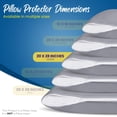 thumbnail image 2 of Protectores de almohada Utopia Bedding, impermeables, tamaño queen, paquete de 4, 2 of 8