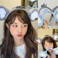 thumbnail image 3 of Techinal Plush Koala Ears Headband Cartoon Animal Ears Hair Hoop Washing Makeup Hairband, 3 of 14
