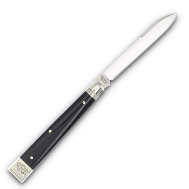 Rough Ryder Knives Rough Ryder Reserve Fat Bottom Doctor Folding Knife Black Smooth Bone RRR050