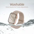 thumbnail image 2 of Recoppa Braided Stretchy Band Compatible with Apple Watch Bands for Women 40mm 38mm 41mm 42mm 44mm 45mm, Soft Adjustable Nylon Strap Solo Loop Wristband for iWatch Series 8 7 6 5 4 3 2 1 SE Ultra 2, 2 of 7