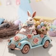 thumbnail image 5 of 1 PC Easter Farmhouse Metal Truck with Bunny & Eggs, Vintage Pickup Truck Village & Tabletop Decor, Easter Village Houses Home Decor (D), 5 of 5