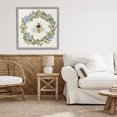 thumbnail image 3 of Stupell Industries French Country Floral Wreath Bee Celebration Gray Framed Giclee Art, 24 x 24, by Lucille Price, 3 of 8