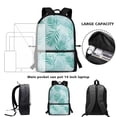 thumbnail image 6 of KUIFORTI Backpack Kids School Bags Casual Lightweight Daypack with Adjustable Straps Zippered Rucksack Elementary School Students Book Organizer, Tropical Palm Leaves, 6 of 6