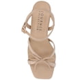 thumbnail image 5 of Journee Womens Issmia Two Tone Covered Block Heel Multi Strap Sandals, 5 of 9