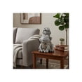 thumbnail image 2 of Frogs Piggy Back Ride with Solar Eyes Statue for Garden Decor - Stone Like Figurine for Front Porch, Outdoor Garden, Patio, and Yard Decor - Sculptural Yard Art for Entryway - 14", Gray & Yellow, 2 of 12