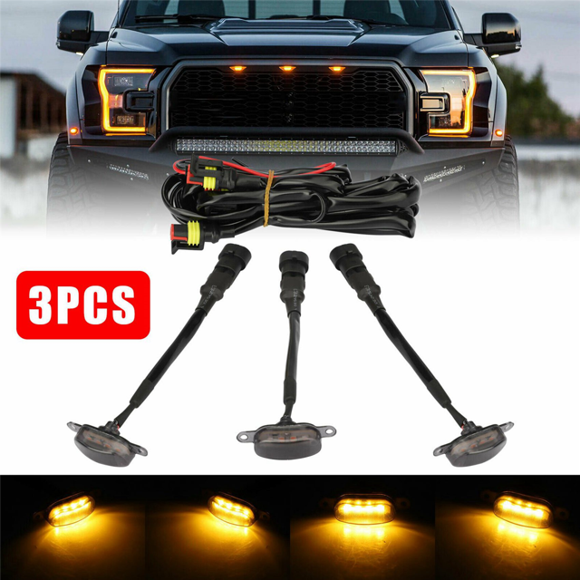 15X Verres Fumés LED Grille avant Feux de Circulation pour