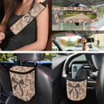 thumbnail image 4 of HUISEFOR 15 Packs Camo Bow Car Seat Covers Full Set for Women Men Including Steering Wheel Cover, Belt Cover, Scratch-Resistant, Non Slip, Easy Installation, Fit for Most Cars, Auto, SUVs, 4 of 6
