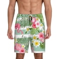thumbnail image 1 of Fotbe Tropical Flamingo Pantalones Cortos de Pijama para Hombre, Ropa de Dormir, Pantalones de Pijama Cortos para Hombre-4X-Large, 1 of 6