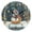 Black, variant on Round Clock Black Clock 9.84*9.84 Inch Round Art Clock Decorative Clock Creative Clock Dual-Purpose Clock Wall Clock Clock Fashion Decoration Colorful Hat Christmas Snowman