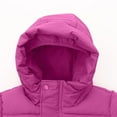 thumbnail image 4 of MKOSPLRT Girls' Jacket Hooded Winter Down Coat for Kids Oversized Long Sleeve Zip Up Quilted Bubble Puffer Jacket Outwear with Pocket 3-12Y, 4 of 6