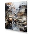 thumbnail image 2 of Designart "Urban Visits Of Yaks I" Yaks Canvas Prints, 2 of 7
