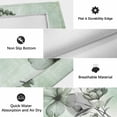 thumbnail image 6 of Green Floral Outdoor Rug for Patio/Deck/Porch, Non-Slip Large Area Rug 4 x 6 Ft, Country Rustic Ombre Painting Art Watercolor Indoor Outdoor Rugs Washable Area Rugs, Camping Rug Carpet Runner, 6 of 8