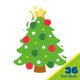 thumbnail image 3 of Recortes de papel para árbol de Navidad, Eureka, 36 unidades, 14 cm, 3 of 4