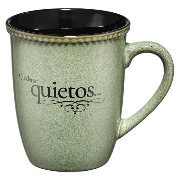 Christian Art Gifts Inspirational 14 oz Ceramic Mug, Green