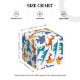 thumbnail image 4 of Kdxio Block Dinosaur Print Tissue Box Cover,Square Decorative PU Leather Facial Paper Case Organizer Holder Dispenser for Bathroom,Night Stands,Desk,Car 5.2''X5.2''X5.2'', 4 of 8
