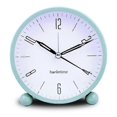 thumbnail image 4 of Silent Alarm Clock Non Ticking Analog Alarm Clocks Minimalistic Round Metal Light Alarm Clock 26s, 4 of 5