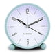 thumbnail image 4 of Silent Alarm Clock Non Ticking Analog Alarm Clocks Minimalistic Round Metal Light Alarm Clock 26s, 4 of 5