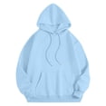 thumbnail image 5 of Women's Oversized Hoodie Sweatshirt Life's a Beach Graphic Print Cozy Pullover with Kangaroo Pocket Pink, 5 of 5