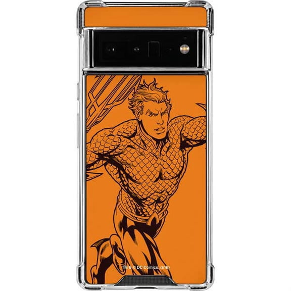 Skinit DC Comics Aquaman Comic Pop Google Pixel 6 Pro Clear Case
