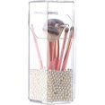 thumbnail image 1 of Makeup Brush Holder, Clear Acrylic Makeup Brushes Storage Box，Dustproof Cosmetics Brushes Organizer（B）, 1 of 6