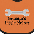 thumbnail image 4 of Inktastic Grandpa's Little Helper Boys or Girls Baby Bib, 4 of 4
