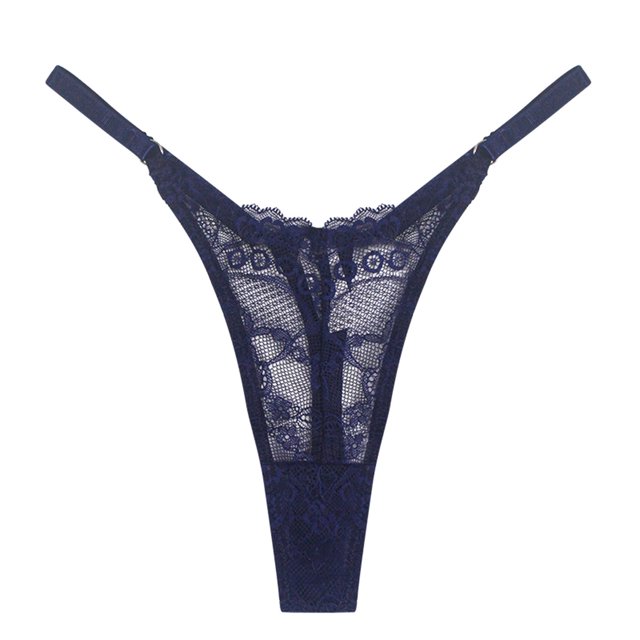 Gibobby Calzoncillos hipster Camisola fina para mujer, bragas encaje, Jacquard, calado, Sexy, cintura , pantalones, bragas (Azul, S)
