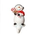 thumbnail image 2 of Christmas Snowman Hooks Decorative Resin Snowman Mini Ornament Gift Christmas Gift Boxes, 2 of 7