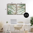 thumbnail image 3 of Stupell Industries Impressions of Fronds 2 Piece Brown Framed Floater Canvas Set design by Alex Black, 21 x 17, 3 of 9