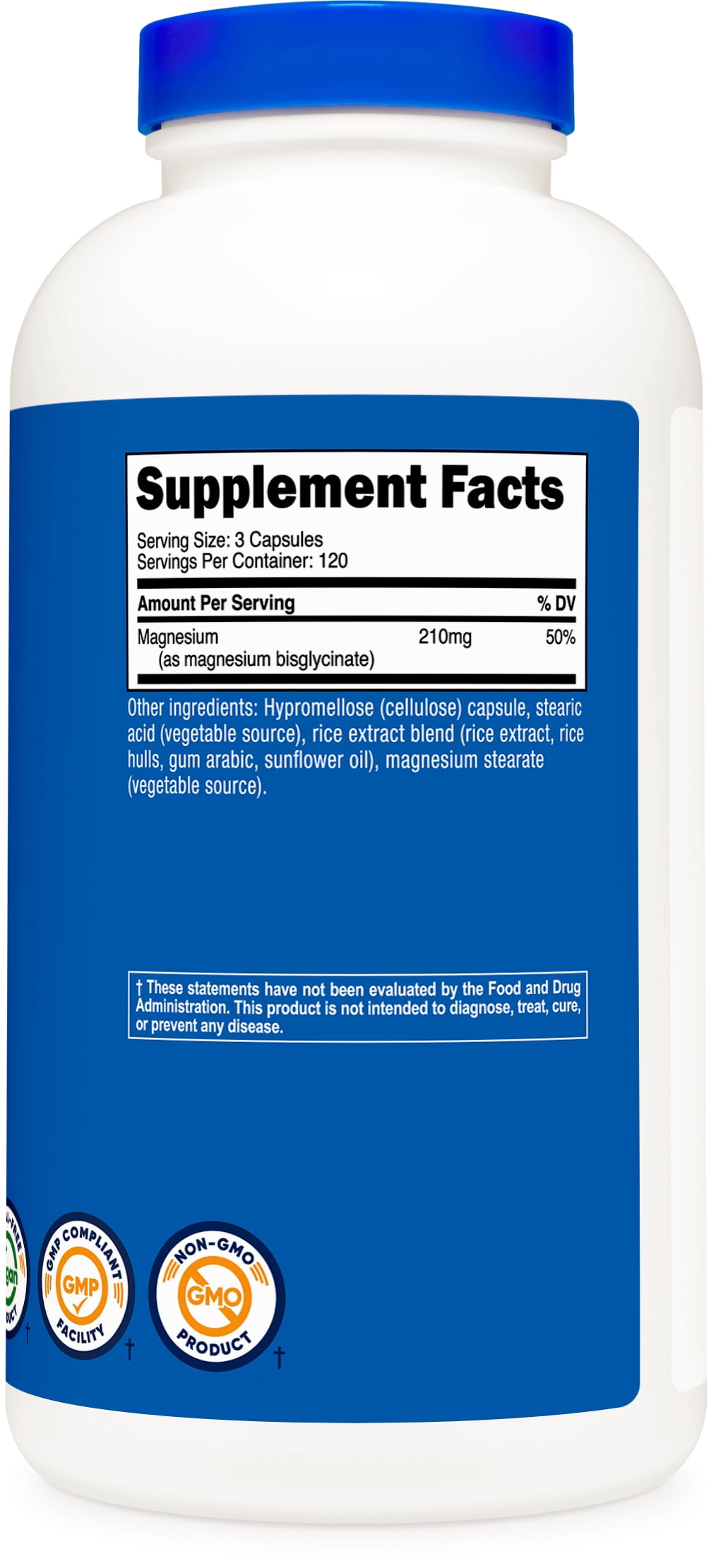 Nutricost Magnesium Glycinate Capsules (360 Capsules, 210 mg Magnesium Glycinate Per Serving) - Magnesium Glycinate Supplement for Gentle Absorption