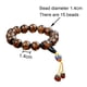 thumbnail image 2 of Pulsera de vidrio de colores, cuentas de Buda, pulseras elásticas de cuentas de meditación de yoga para hombres y mujeres - Marrón, 2 of 5