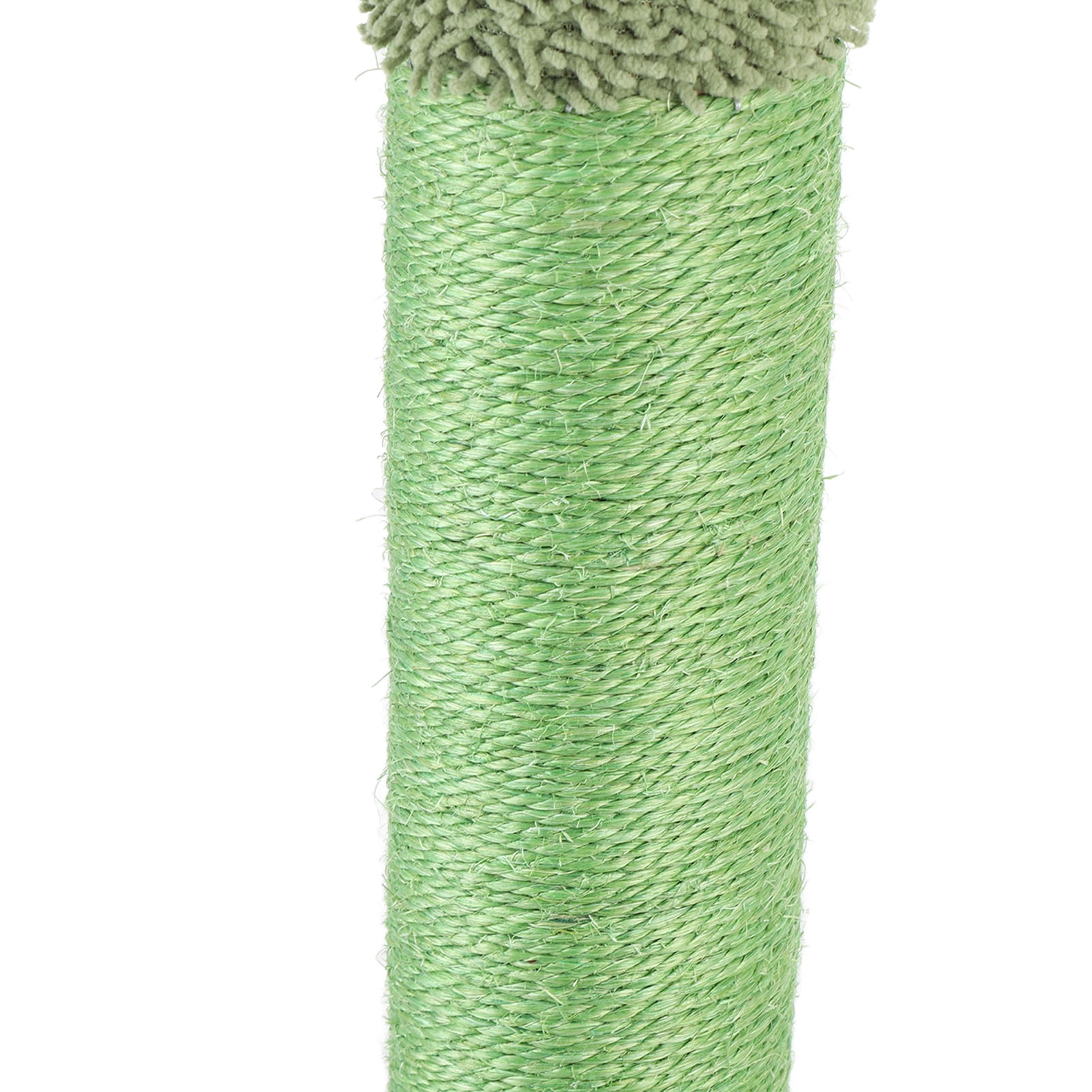 BIMZUC Green Cactus Cat Scratching Post Stable Sisal Scratcher Tree for Indoor Cats, Durable Freestanding Kitten Play Furniture with Hex Wrench, 14.96 inches / 38 cm