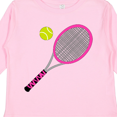 thumbnail image 4 of Inktastic Pink Tennis Racket and Ball Boys or Girls Long Sleeve Toddler T-Shirt, 4 of 5