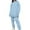 Sky Blue, variant on Honeeladyy Women's Casual Color Long Sleeved Hoodie Trousers Sweatershirt Sports Suit