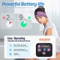 thumbnail image 4 of Lavince - Auriculares deportivos con Bluetooth, diadema deportiva inalámbrica con altavoces estéreo HD ultrafinos, perfectos para entrenamiento, correr, yoga, insomnio, personas que duermen de lado, v, 4 of 5