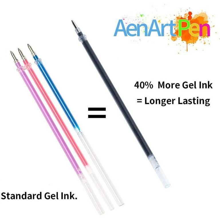 Gel Pens for Adult Coloring Books 120 Pack Artist Colored Gel Marker Pens  Set