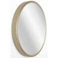 thumbnail image 3 of Infinity Instruments Deep Metal Round Gold 24 inch Wall Mirror, 3 of 7