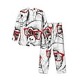 thumbnail image 2 of Kll Monkey Sleepwear Mens Flannel Pajamas,Long Cotton Pj Set, 2 of 9