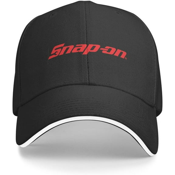 Snap-On Tools Black Sandwich Cap Unisex Classic Baseball Capunisex Adjustable Casquette Dad Hat Unisex