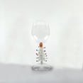 thumbnail image 4 of 1 Pcs Christmas Wine Glasses With Stem, Personalised Christmas Tree Wine Glass, Decorated Drinking Cup Crystal Christmas Holiday Tree Stemmed for Holiday Gift Xmas 8.46", 4 of 4