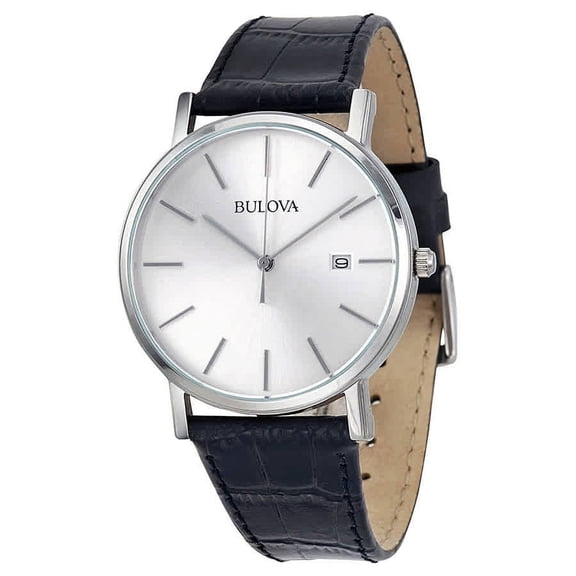 Bulova Men's Classic Dress Watch with Leather Strap