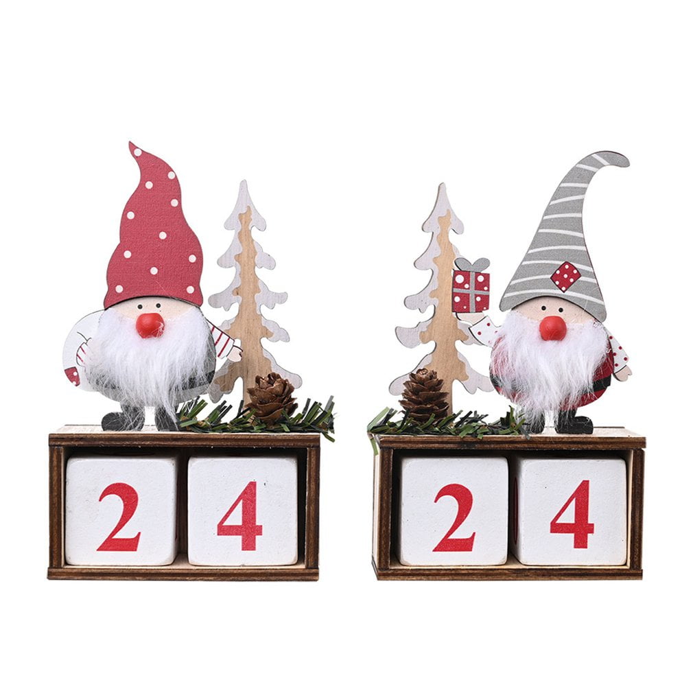 Christmas Calendar Merry Christmas Decorations Xmas Gifts Santa Claus Elf Decor* 