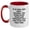 White/Red, variant on Funny Case Manager Gifts from Friends for Graduation Unique Two Tone Coffee Mug, If 'At First You Don't Succeed, Try Doing What Your Case Manager Told You To Do The First Time' Mugs for Case Man