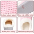thumbnail image 5 of Somdot Women's Coral Fleece Memory Foam Slippers, Indoor and Outdoor House Shoes, Light Pink, 5 of 6